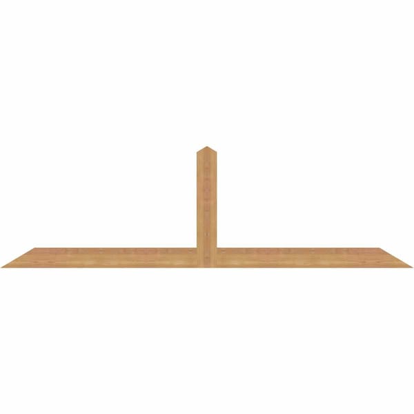 Ekena Millwork Portland Smooth Timber Gable Bracket, Western Red Cedar, 72"W x 21"H x 1 1/2"D x 3 1/2"F, 7/12 Pitch GBW072X21X0204POR00SWR - main